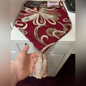 Red and Gold Table Runner